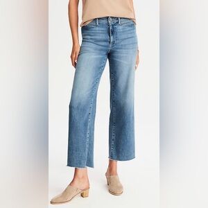 J.JILL || High-Rise Wide-Leg Ankle Blue Women's Jeans. Sz. 4P